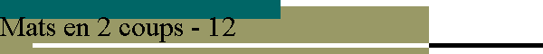 Mats en 2 coups - 12